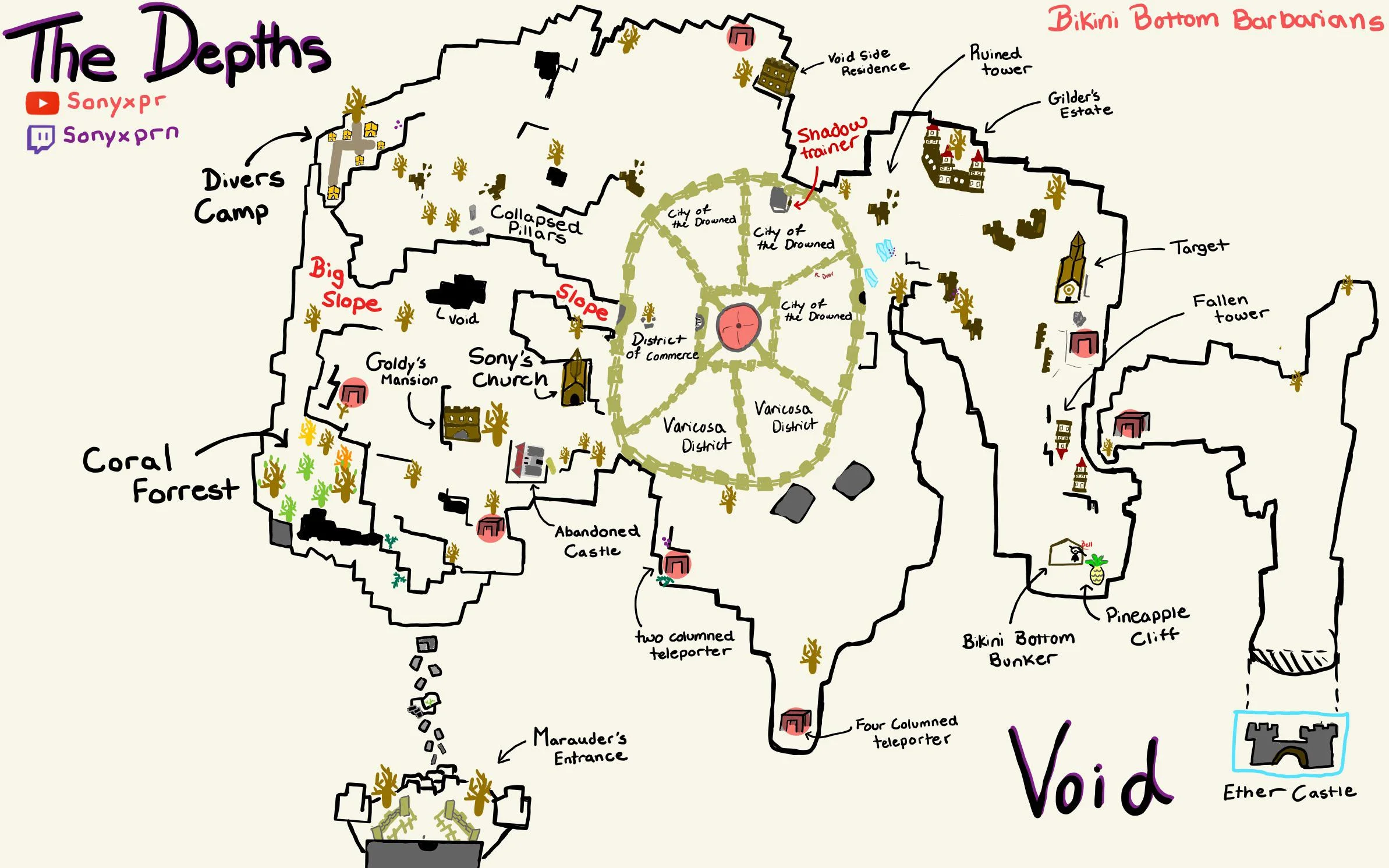 Deepwoken Depths Map – Full Map