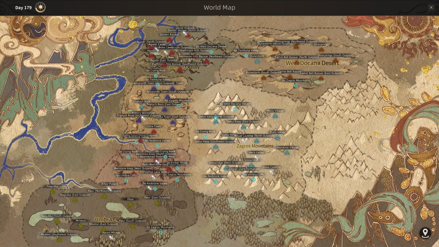 Sands of Salzaar Map – World Map